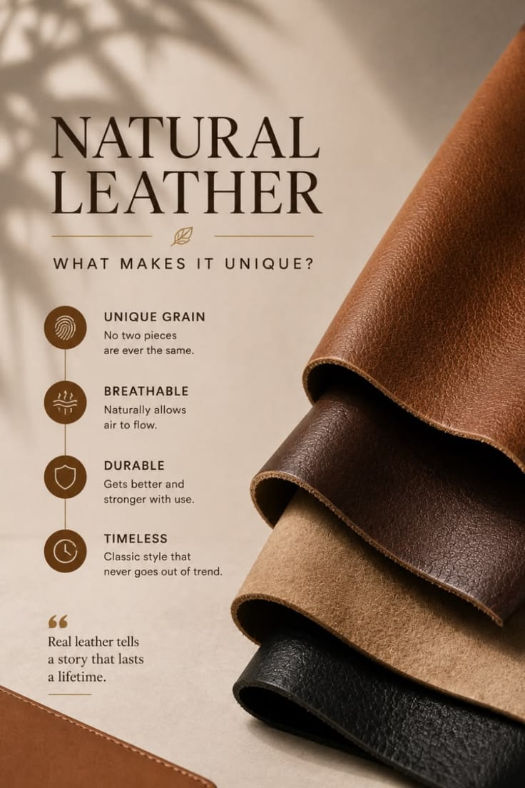 Natural leather qualities