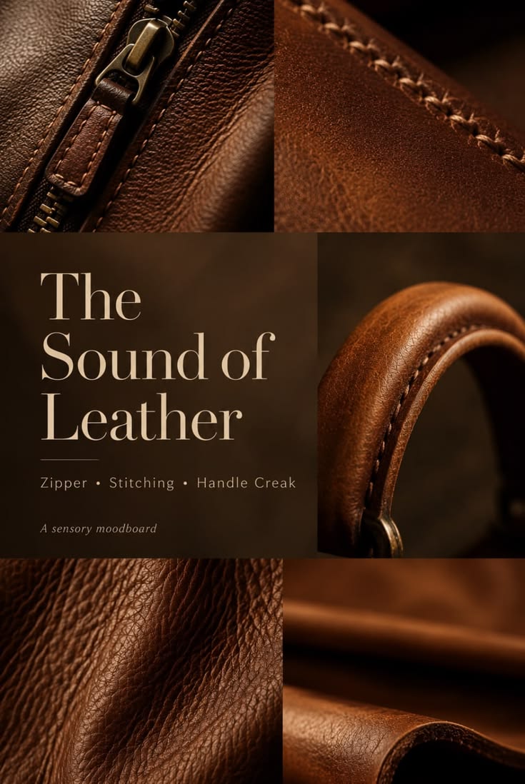 Leather stitching detail